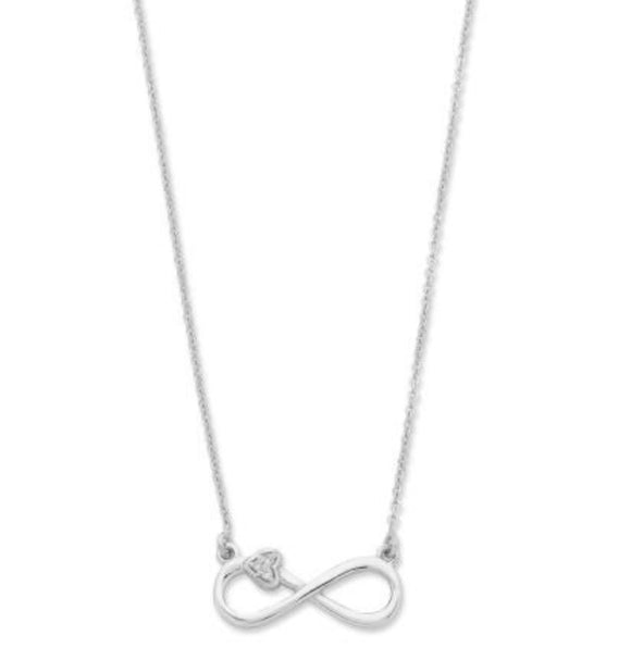 S/S Diamond Infinity Necklace